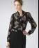 Women's Bow Tie Silk Blouse |	Milly